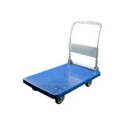 Тележка платформенная пластиковая 350 кг PH350P (1100х650) со складной ручкой (резина 150 мм)