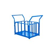 Тележка платформенная ТП-Б (700х1200) с бортами и двумя ручками (колеса 160 мм)
