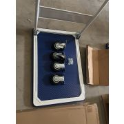 Тележка платформенная 150 кг PH150 (705х460) со складной ручкой (резиновые колеса 125 мм)
